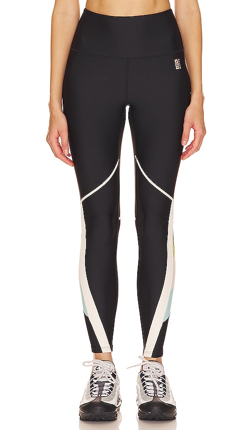 P.E Nation Womens Wide Waistband High-Rise Active Ankle Leggings