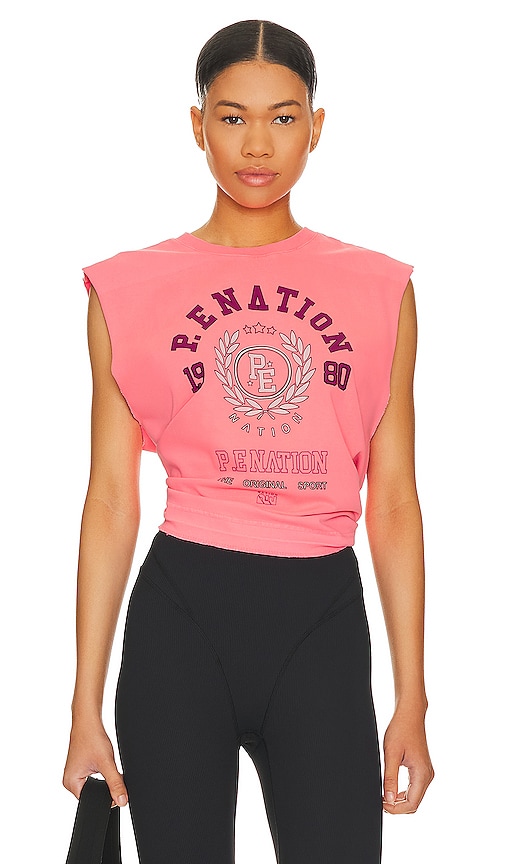 P.E Nation Overland Tank in Bright Pink