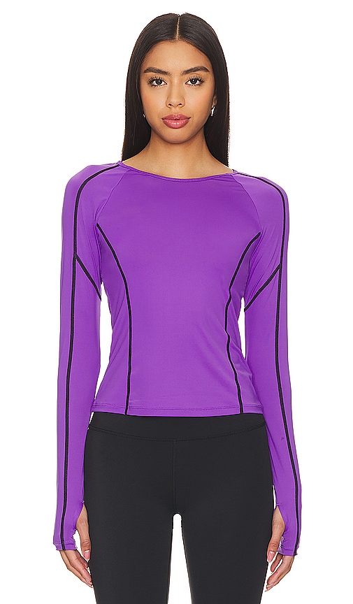 Shop P.e Nation Heat Race Active Top In Royal Lilac