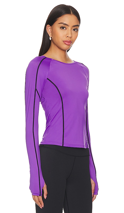 Shop P.e Nation Heat Race Active Top In Royal Lilac