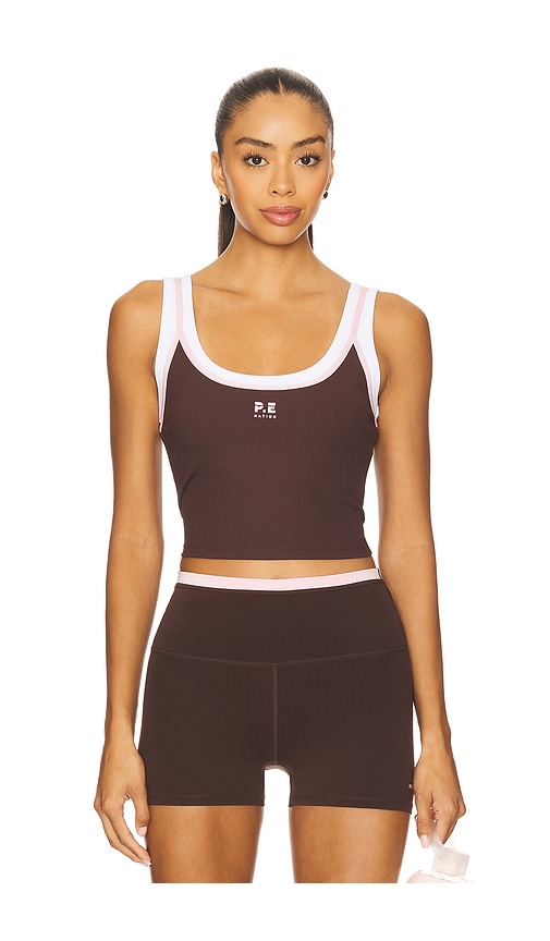 P.e Nation Forward Tank Top In Brown