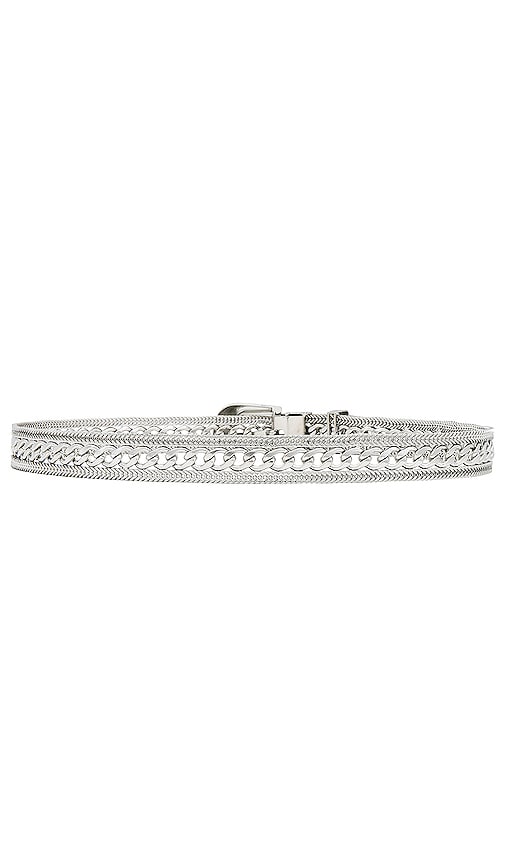 Shop Petit Moments Mesh Belt In Silver