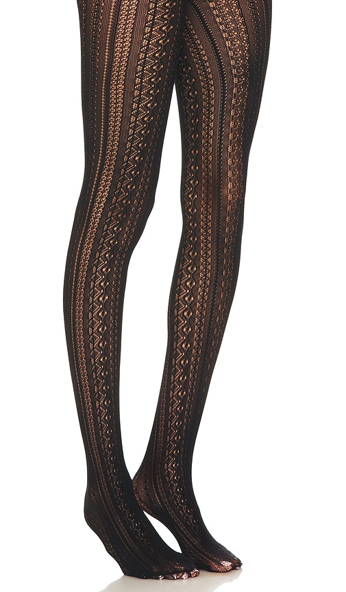 Petit Moments Knit Tights In Black
