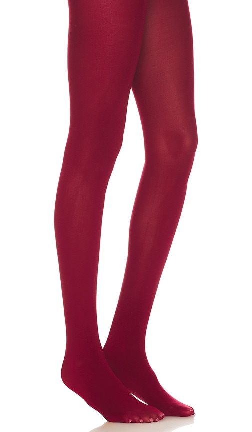 Petit Moments Solid Tights In Red
