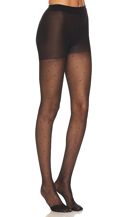 Wolford Individual 10 Back Seam Tights in Black