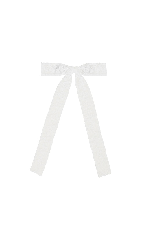 Shop Petit Moments Femme Hair Bow In 白色