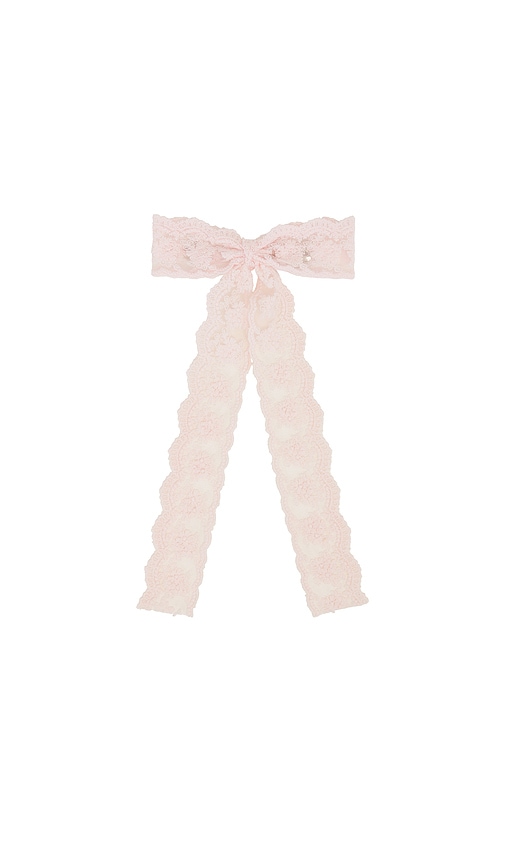 Shop Petit Moments Delicate Hair Bow In 粉色