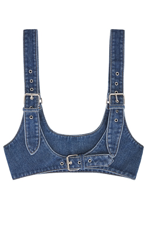 Shop Petit Moments Denim Harness In 牛仔