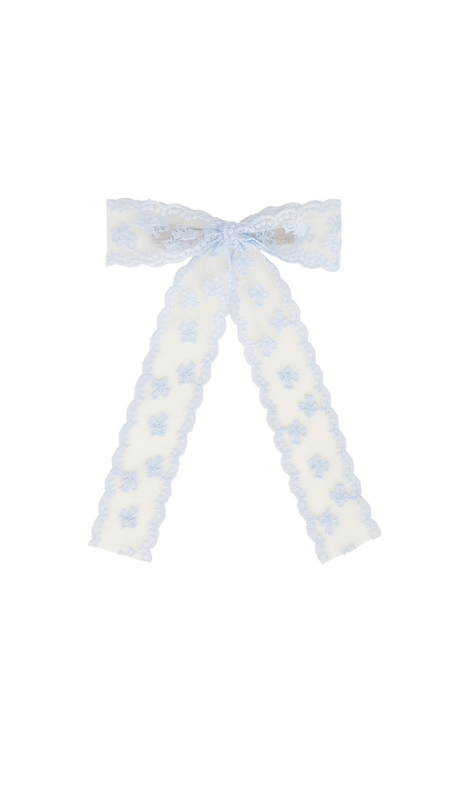 Shop Petit Moments Angelic Hair Bow In 天蓝色
