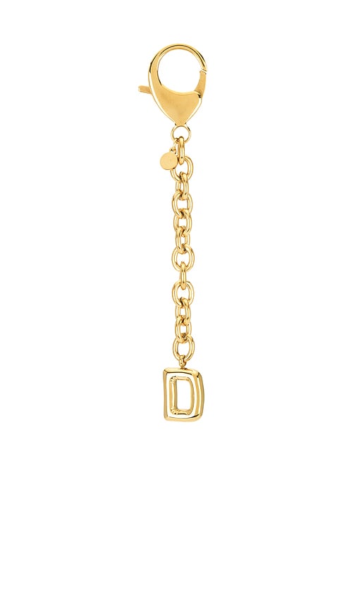 Petit Moments Bubble Initial Keychain In Gold