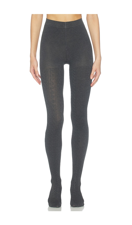 Knit Tights by Petit Moments in Grey