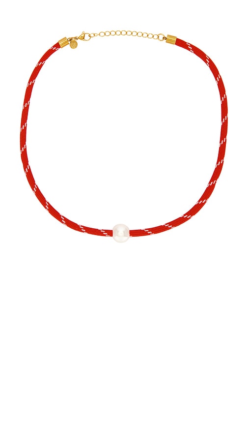 Pearl Charm Paracord Necklace