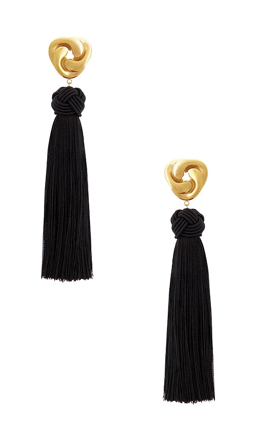 Sierra Earrings by Petit Moments in Gold Black