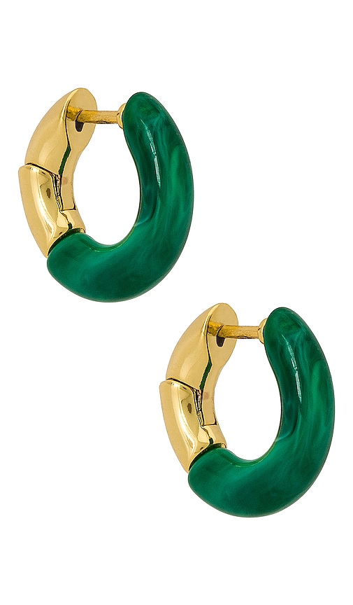 petit moments Acacia Earrings in Green | REVOLVE