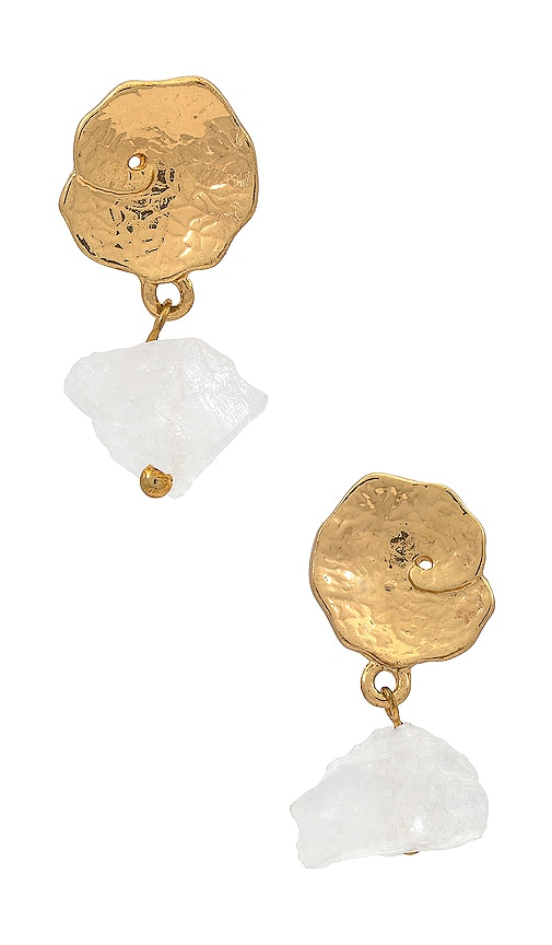 Petit Moments Taro Earrings In Metallic Gold