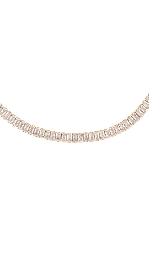 Shop Petit Moments Tennis Necklace In Gold