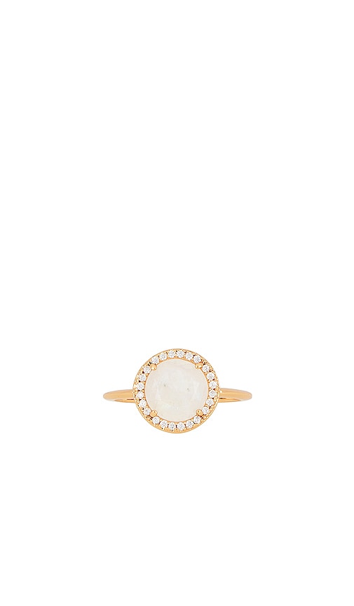 Petit Moments Rose Ring In Metallic Gold