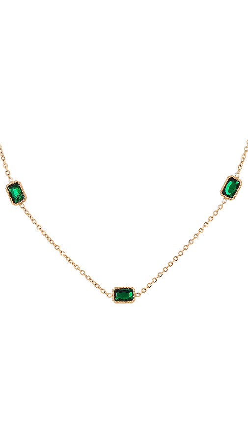 Shop Petit Moments Cleon Necklace In Green