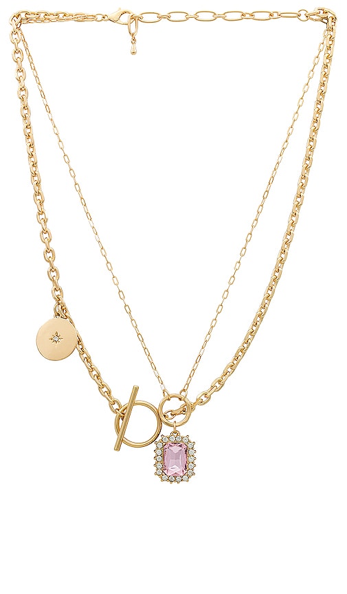 petit moments Tommy Necklace in Metallic Gold.