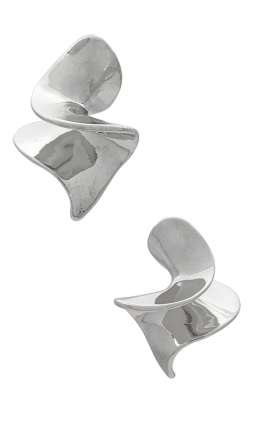 Petit Moments Solana Earrings In Metallic Silver