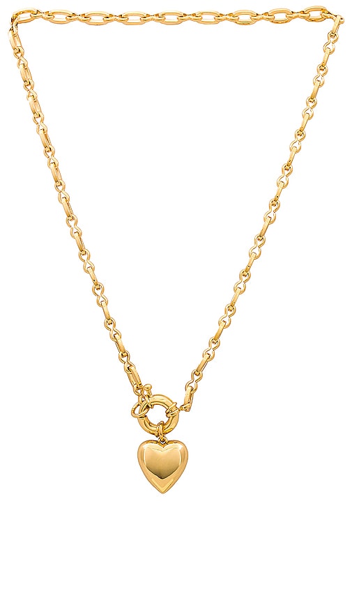 Shop Petit Moments Beagan Necklace In Metallic Gold