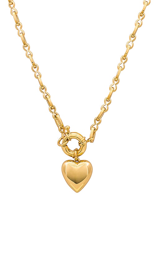 Shop Petit Moments Beagan Necklace In Metallic Gold