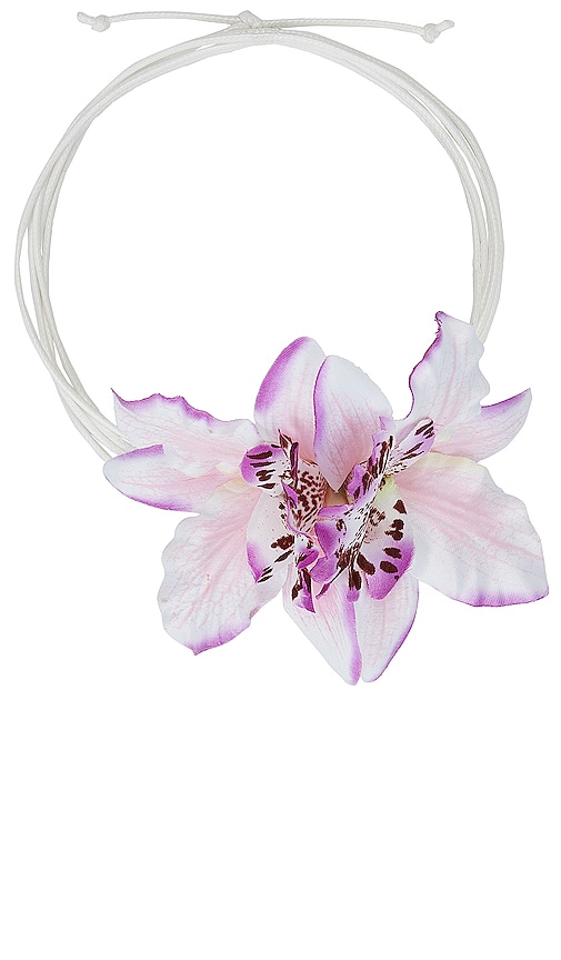 petit moments Orchid Flower Necklace
