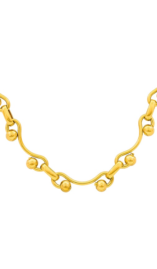 Shop Petit Moments Cassian Necklace In Metallic Gold