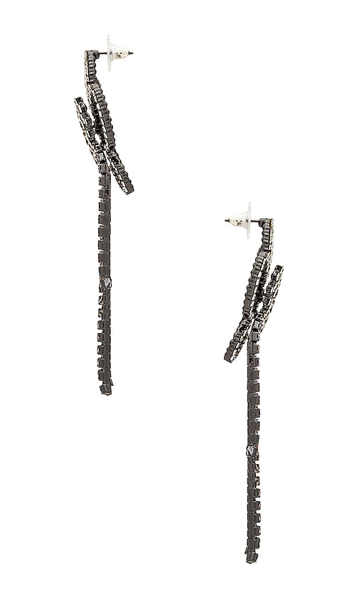 Shop Petit Moments Daisy Shimmer Earrings In Silver