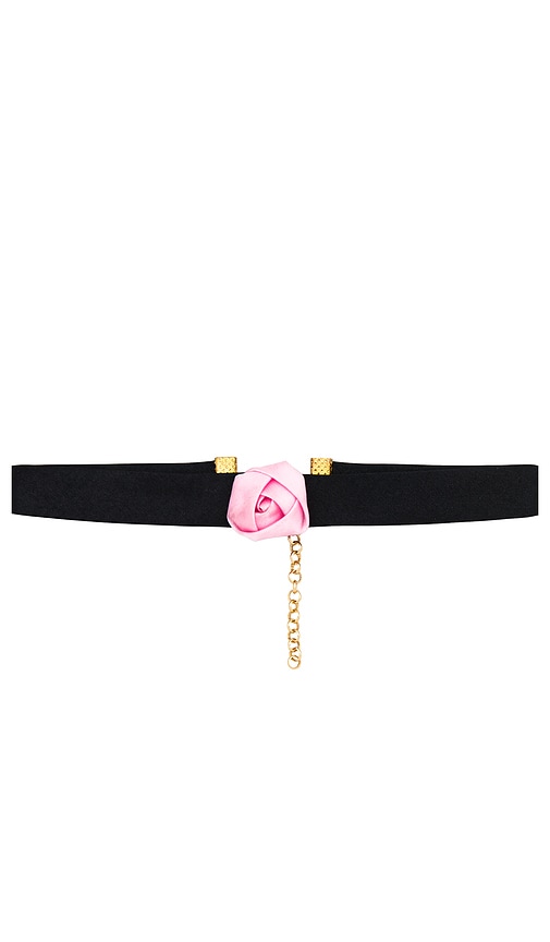 Mini Rosesste Choker petit moments Mini Rosette Choker in Ballet & Black | REVOLVE