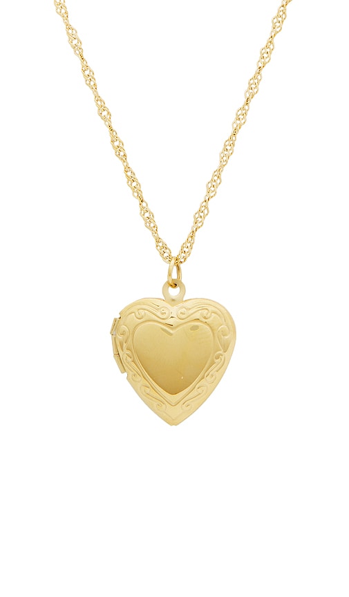 Shop Petit Moments Locket Necklace In 金色