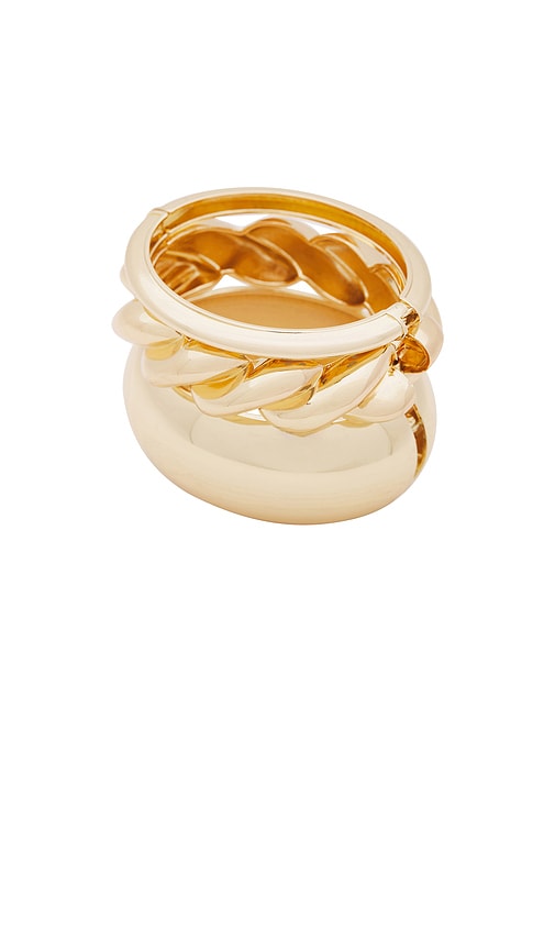 Shop Petit Moments X Revolve Twisted Cuff Set In 金色