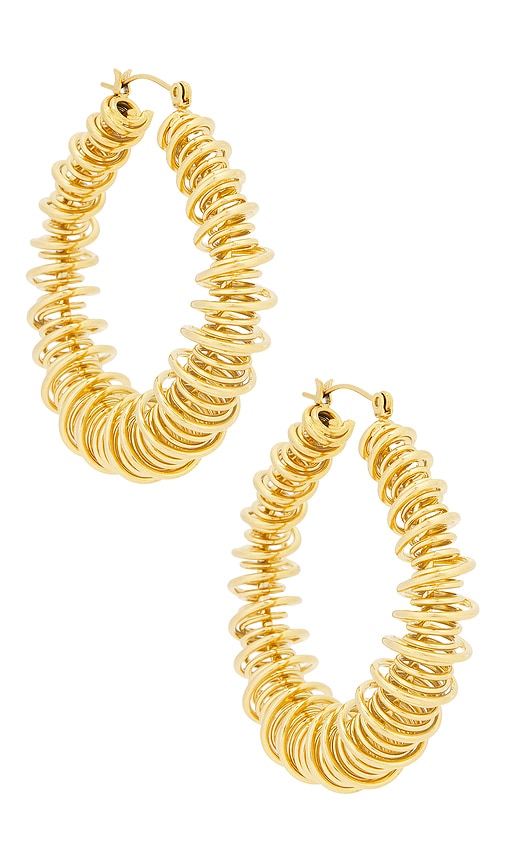 Shop Petit Moments Wire Hoop Earrings In Ê³¨ë