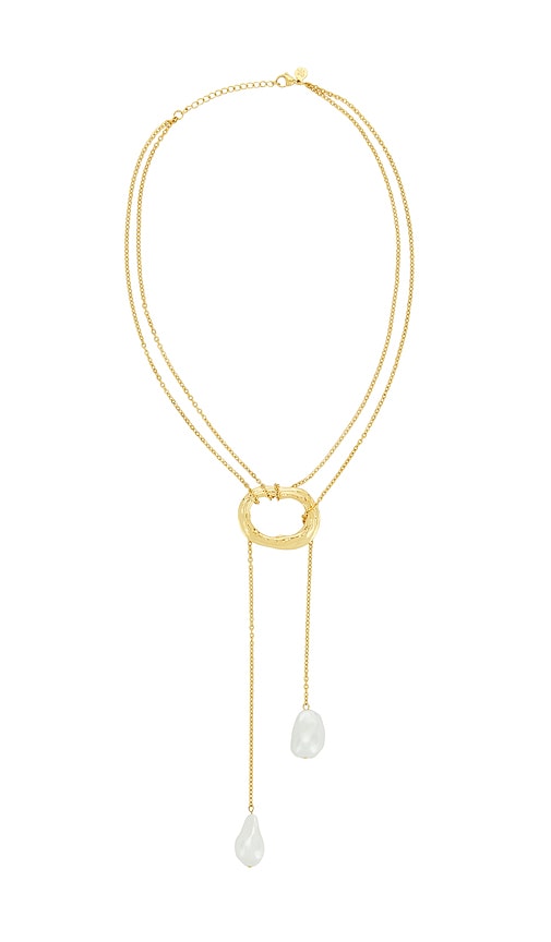 Solar Necklace in Metallic Gold.