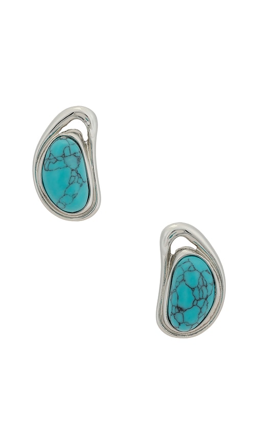 Valia Earrings in Teal.