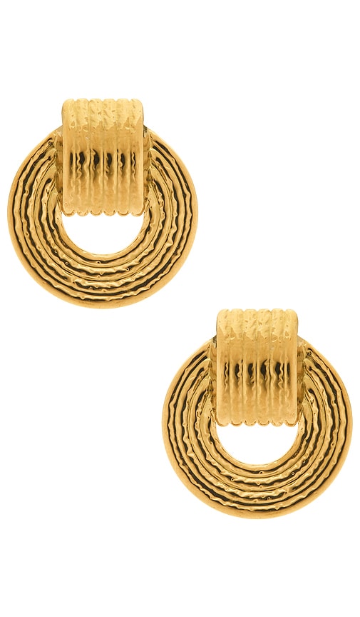 Thalassa Earrings in Metallic Gold.