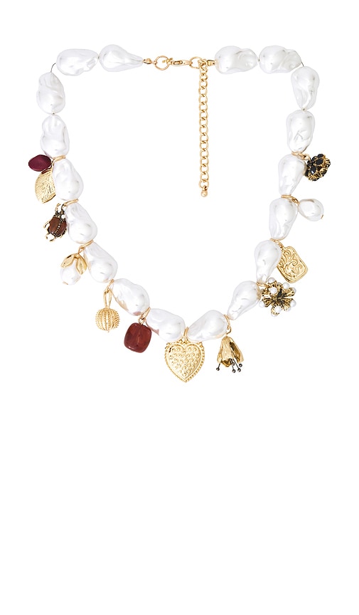 Bolinas Necklace in Metallic Gold.