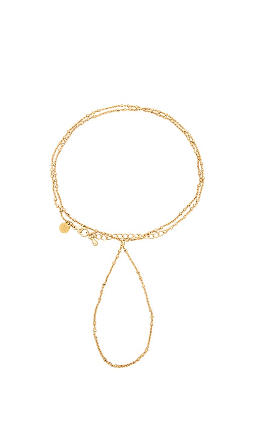Petit Moments Dainty Hand Chain In Gold