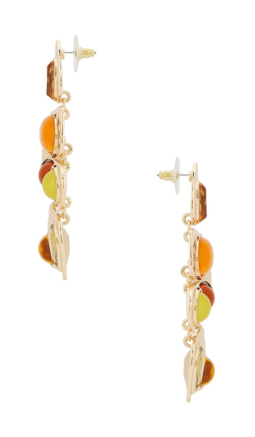 Petit Moments Multi Stone Earrings In Gold