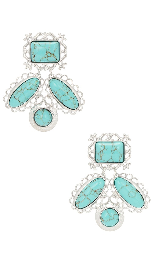 BaubleBar 14K Gold Semi-Precious Huggie Earrings - Opal