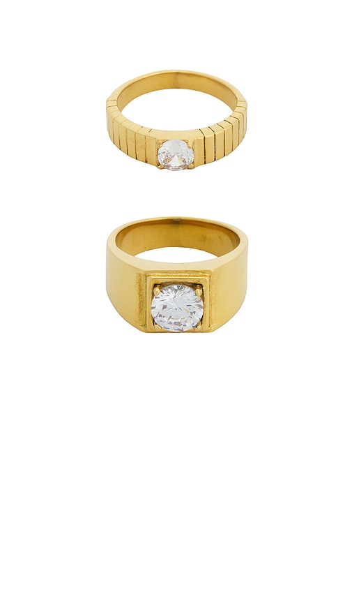 petit moments BAGUE ROUND en Metallic Gold Taille 8 Also en 6 7 58 €
