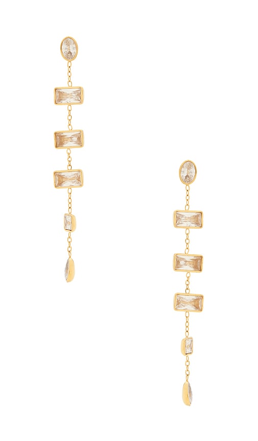 Baguette Stone Drop Earrings