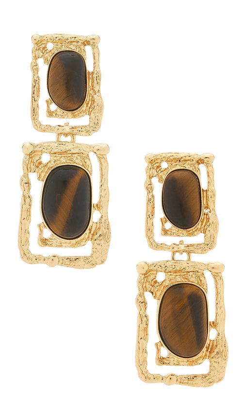petit moments BOUCLES DOREILLES PENDANTES OCEAN en Metallic GoldBrown 70 €