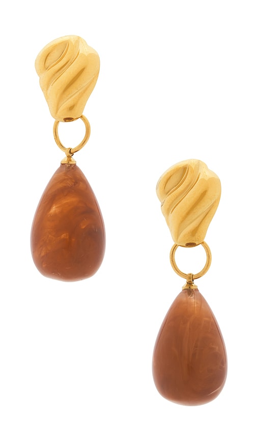 Amber Drop Earrings