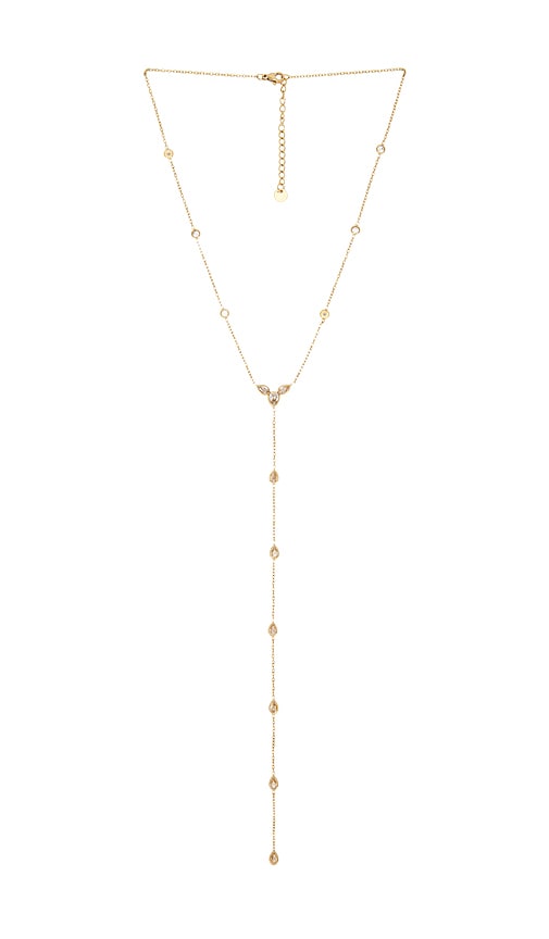 petit moments COLLIER LASSO STONE en Metallic Gold.