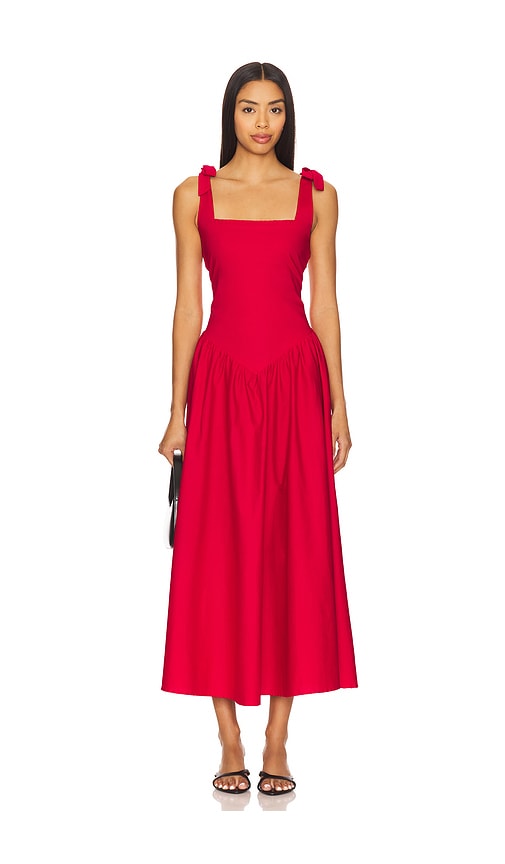 Harlow Maxi Dress in Red. - size XS (also in L, M, S, XL)