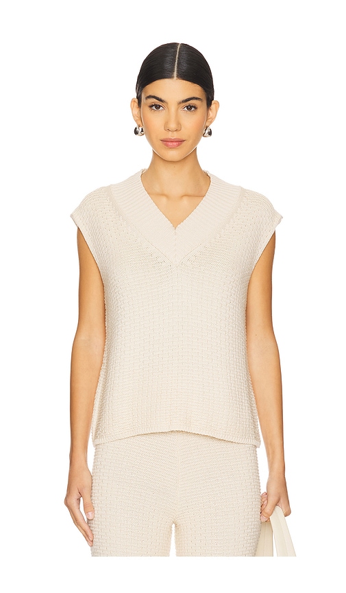 Shop Peixoto Andie Knit Vest In Touch Of Sand Knit