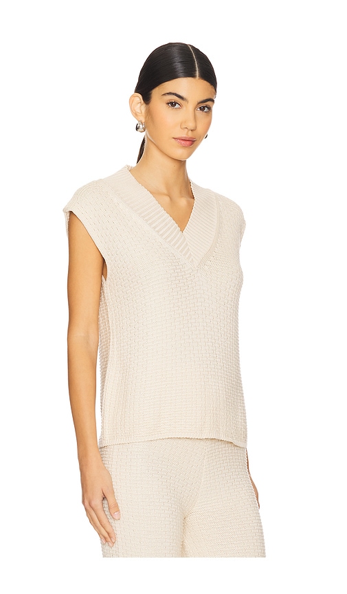 Shop Peixoto Andie Knit Vest In Touch Of Sand Knit