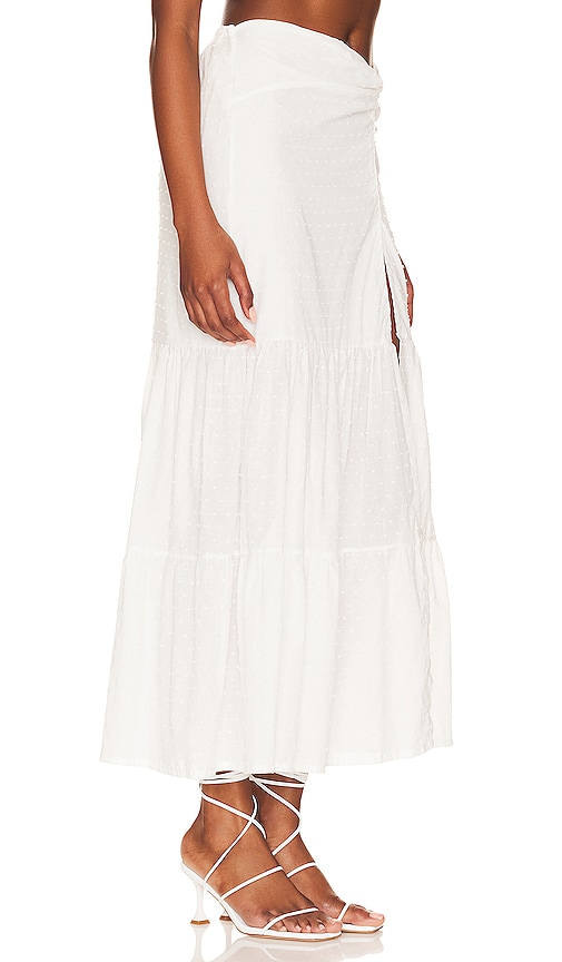Shop Peixoto Valentina Maxi Skirt In White