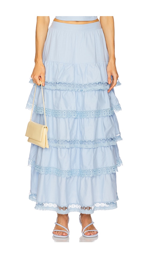 Adina Skirt in Baby Blue. - size L (also in M, S, XS) - PEIXOTO - Modalova